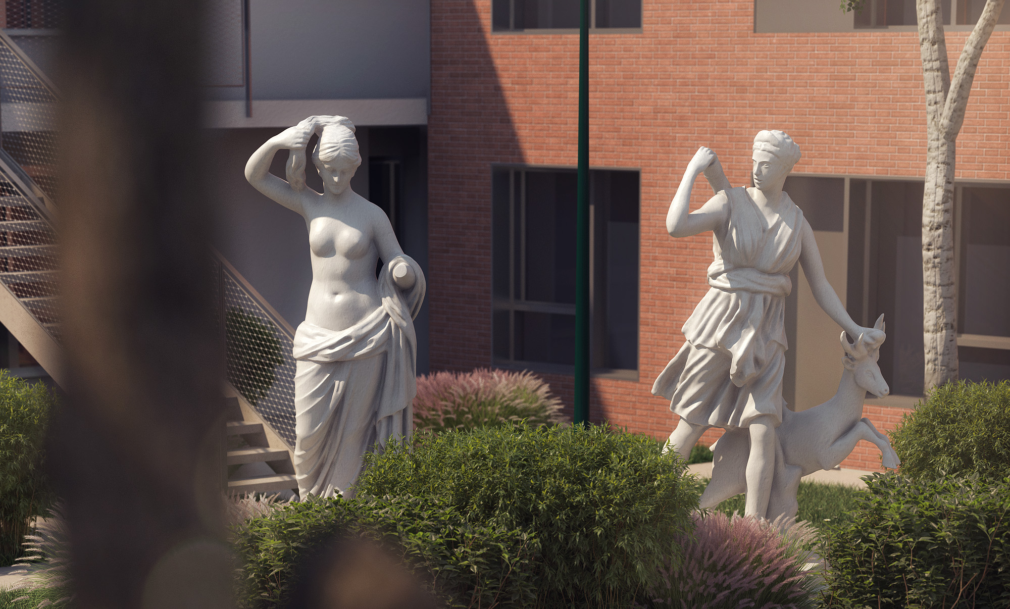 Cœur des Arts — Amblainville — rendu 3D architectural MD Studio