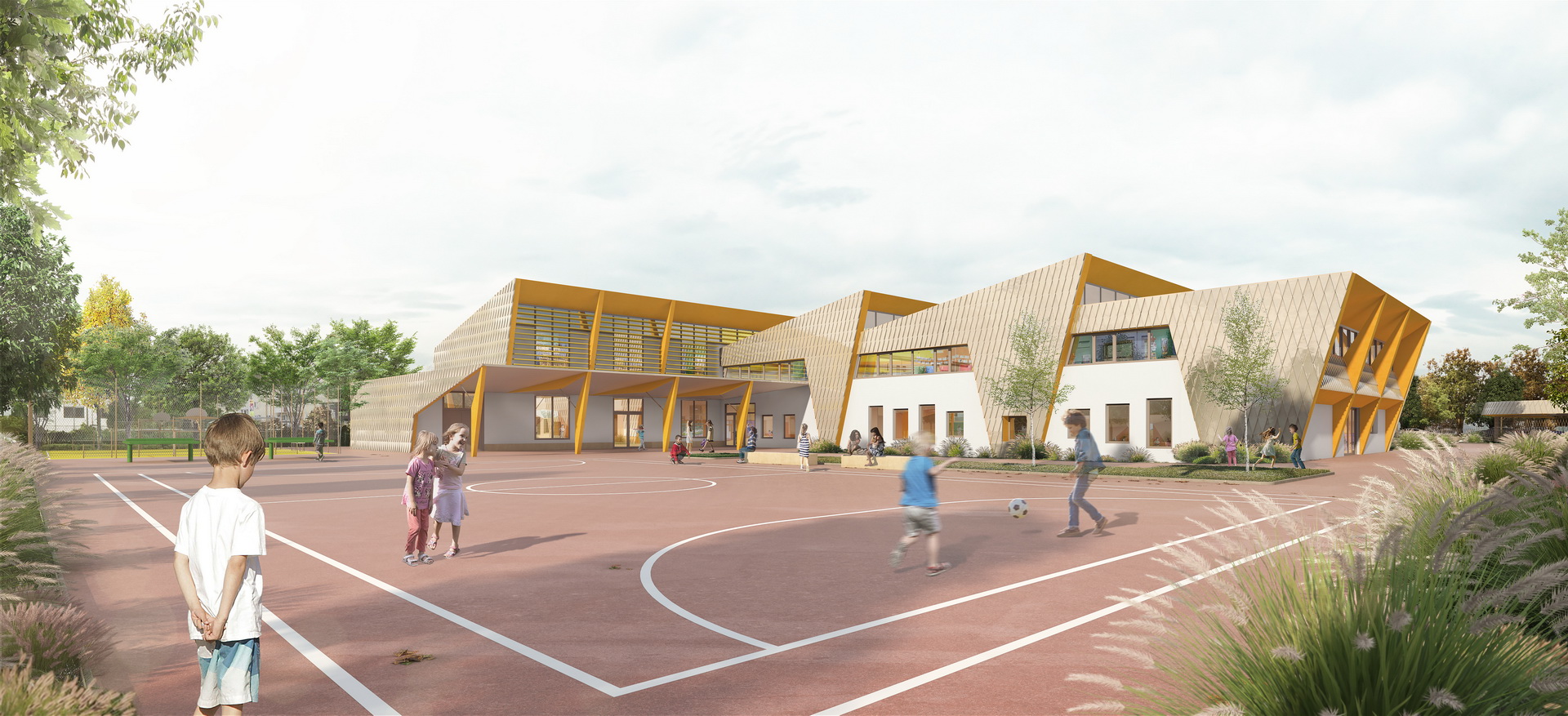 École Libermann — Illkirch-Graffenstaden — rendu 3D architectural MD Studio