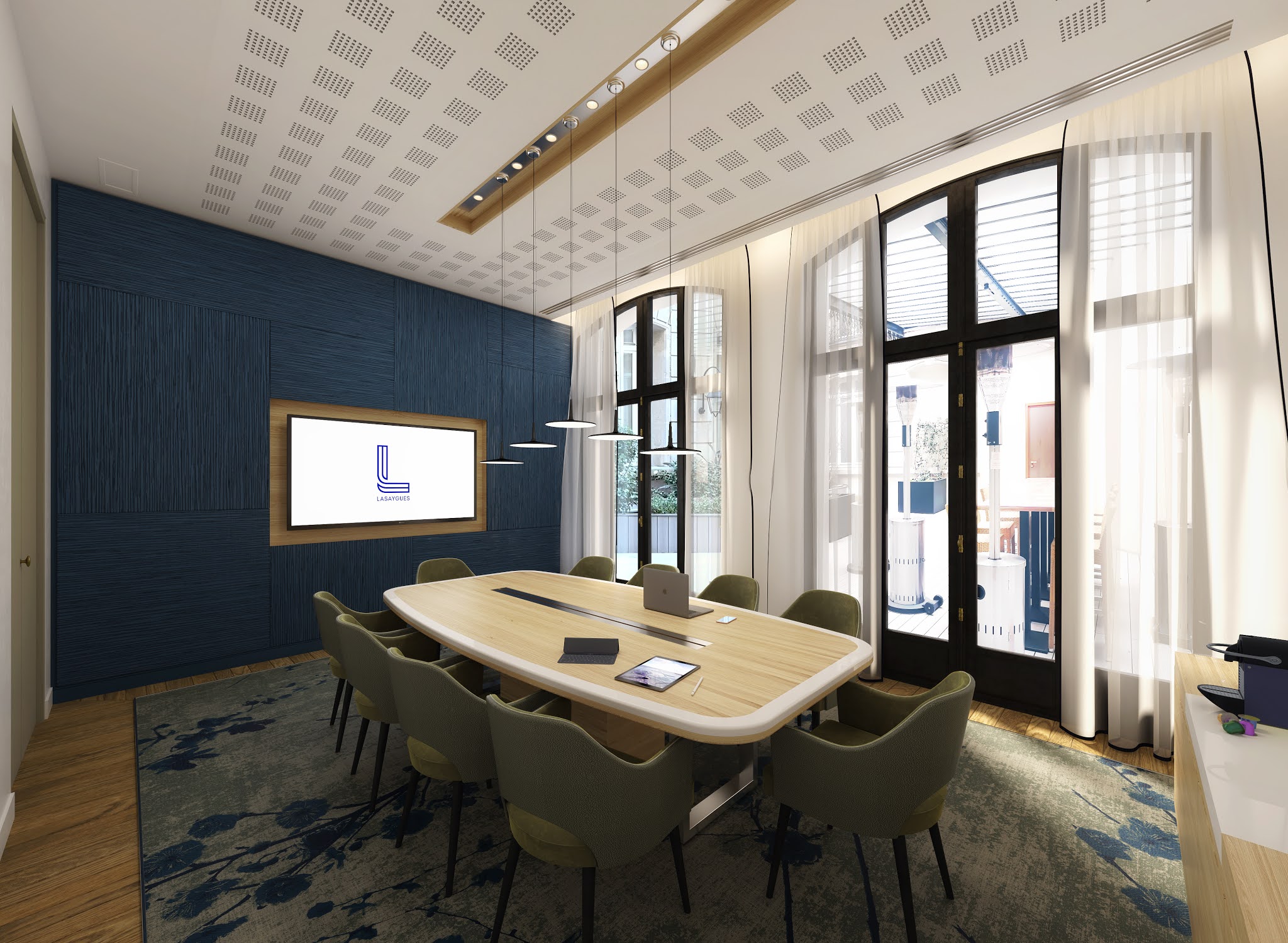 Espaces de réunion — MO² — rendu 3D architectural MD Studio