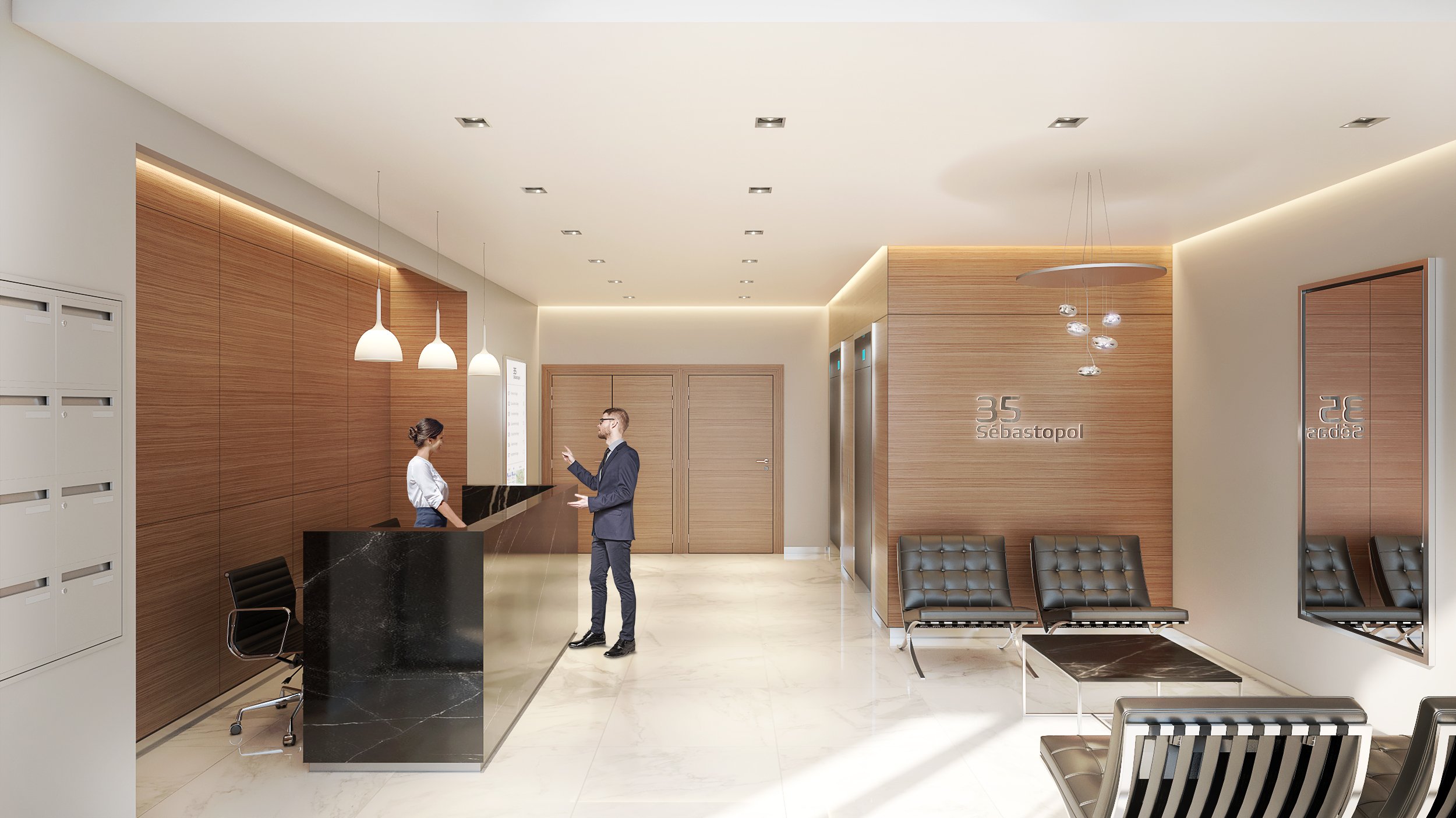 Bureaux — 35 Sébastopol — rendu 3D architectural MD Studio